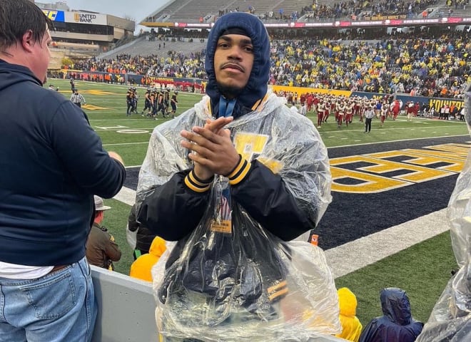 Moorman enjoyed his visit to see the West Virginia Mountaineers football program.