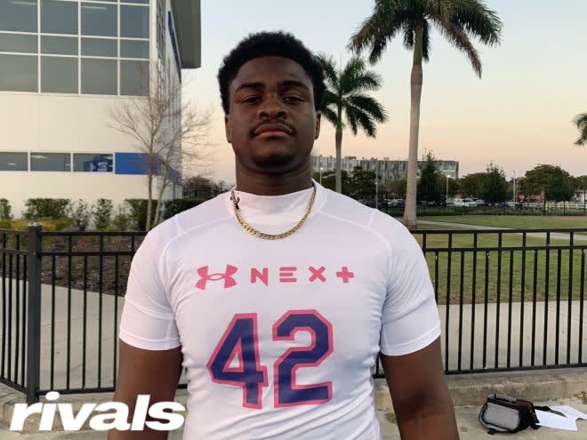 IMG Academy 2024 four-star OT Jimothy Lewis shares four official visit locations
