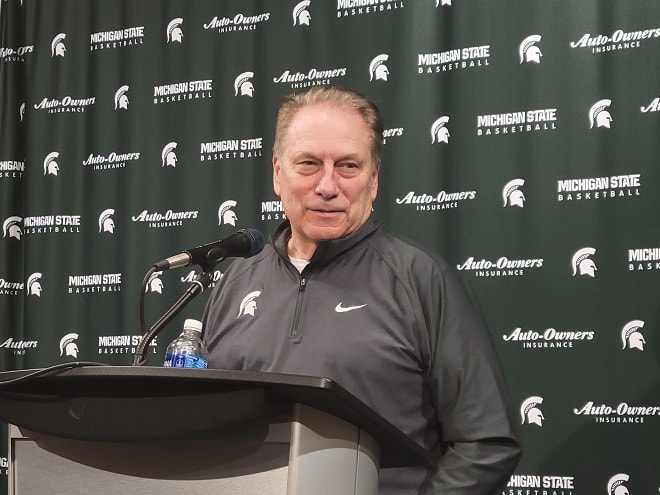 Michigan State head coach Tom Izzo addresses the media following the Spartans' senior night win over Northwestern.