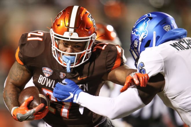 Bowling Green running back Trevon Raymore (Photo by Isaiah Vazquez)
