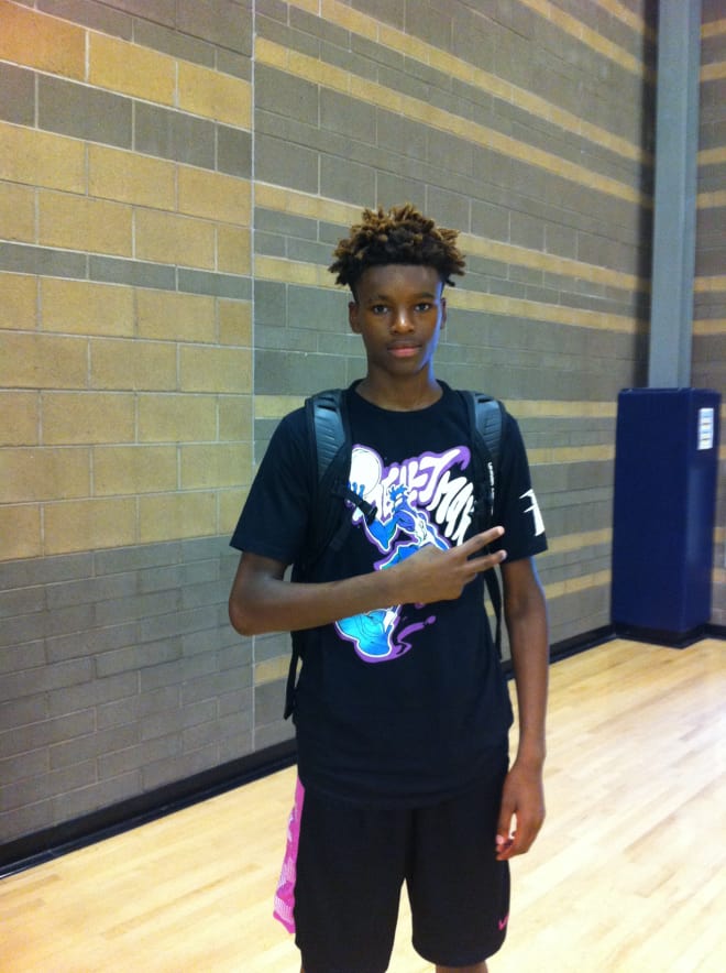 Pictured is 6'6" F DaRon Holmes from Millennium.       