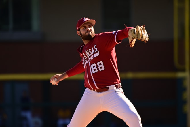 Zebulon Vermillion is replacing Caleb Bolden in Arkansas' weekend rotation for the Louisiana Tech series.