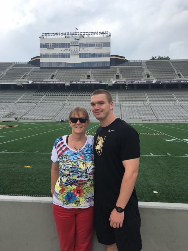 Greenhill joined by his mom at Michie Stadium