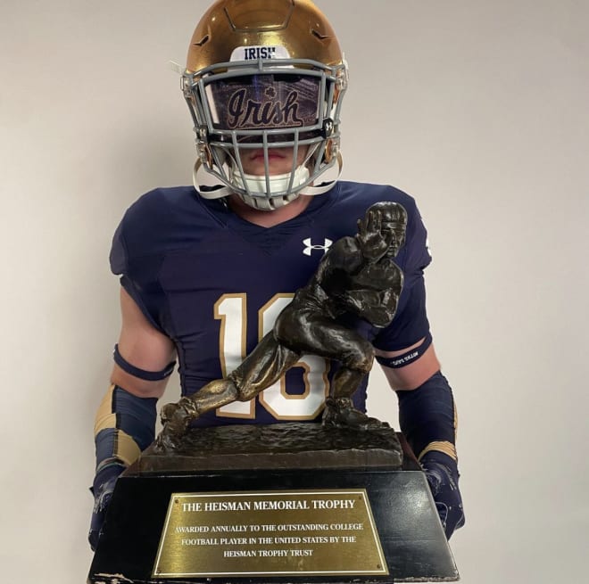 2024 four-star linebacker Anthony Speca made his fourth trip to Notre Dame on Saturday. 