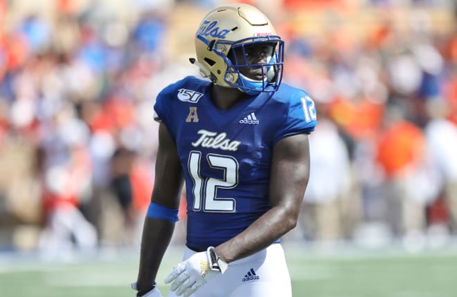 Tulsa cornerback Allie Green IV.