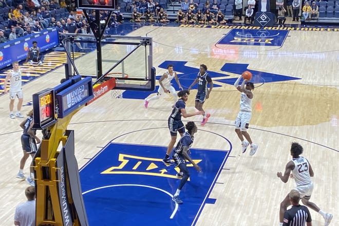 West Virginia defeated Akron in Friday's exhibition matchup.