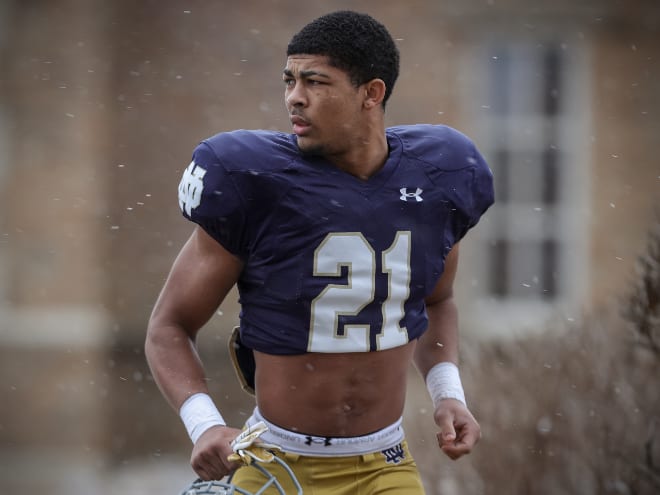 Notre Dame wide receiver Lorenzo Styles will be ditching the No. 21 jersey he wore as a freshman.