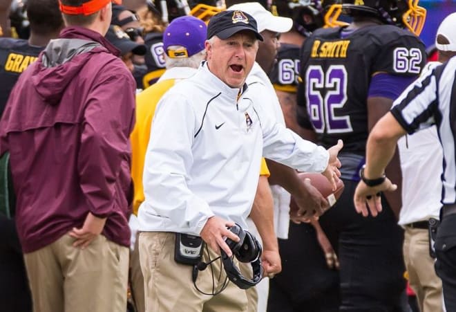 Donnie Kirkpatrick returns to Greenville as the new offensive coordinator and quarterbacks coach for East Carolina. 