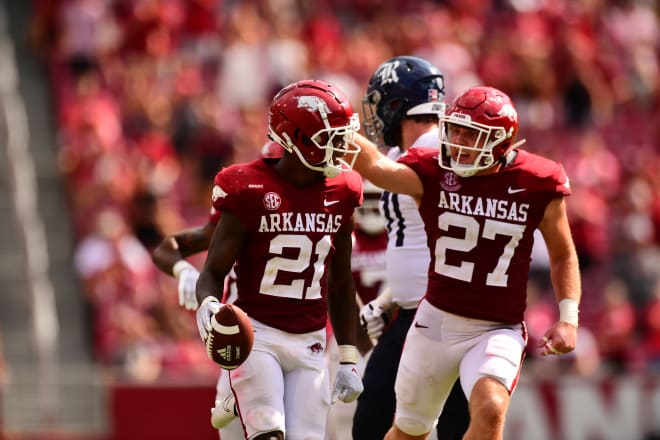 Arkansas' snap counts, PFF grades vs. Ole Miss 2021 - Offense