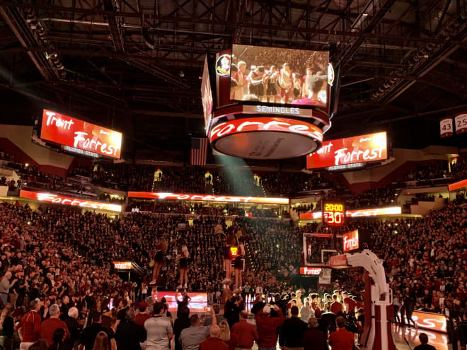 FSU drew a sell-out crowd for a 'black-out' game against Notre Dame last week.