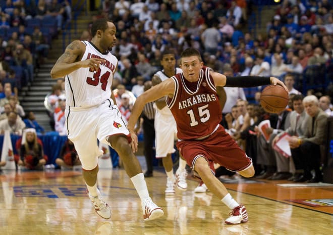 Rotnei Clark scored 14.2 points per game during his career at Arkansas.