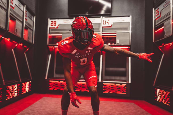 Lake Dallas DB Kobee Minor on one of his visits to Texas Tech