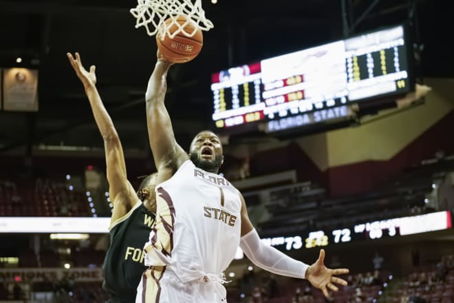 Junior forward RaiQuan Gray dunks for two of his 24 points Saturday against Wake Forest.