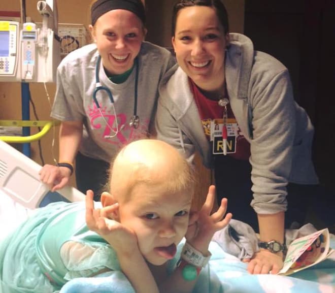 Rhyan has been receiving treatment at the University of Women's and Children's Hospital