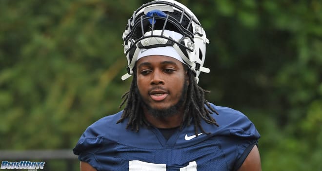 Penn State defensive tackle Hakeem Beamon will miss the rest of the 2021 season, Nittany Lions coach James Franklin said Wednesday night. BWI phtoo