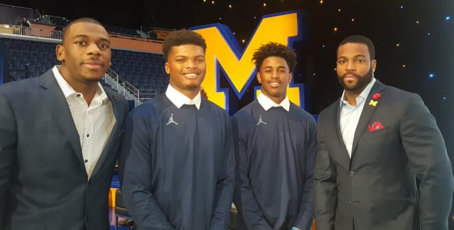 Thr Michigan Wolverines #1 Anthony Carter Braylon Edwards Devin