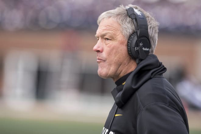 Kirk Ferentz and Iowa invade Ann Arbor Saturday for a homecoming tilt at Michigan. 