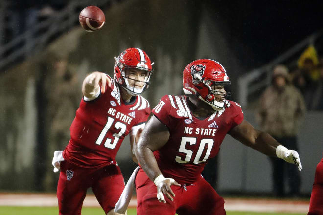 NC State Wolfpack football Devin Leary and Grant Gibson