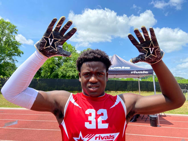 Ahmad Brown reppin' Vanderbilt during Sunday's Rivals Camp Series in Atlanta