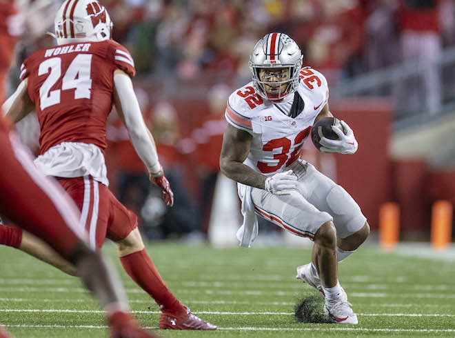 Wisconsin struggled to contain Buckeyes' tailback Treyveon Henderson last week. 