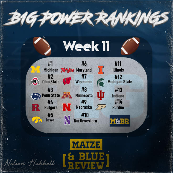 Big Ten Power Rankings Week 11 Maize&BlueReview