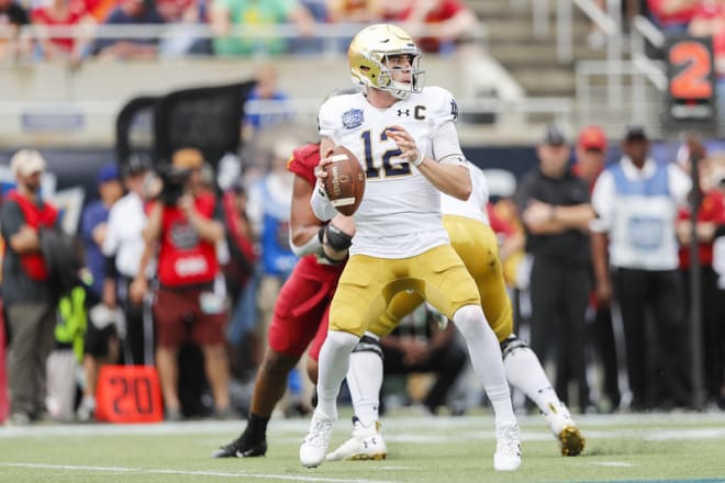 Book will return as the third-year starting quarterback at Notre Dame in 2020.