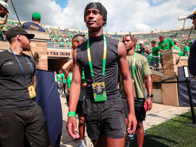 2024 three-star cornerback commit remains fully committed after visiting Notre Dame April 1. He plans to return for the Blue-Gold Game April 22.