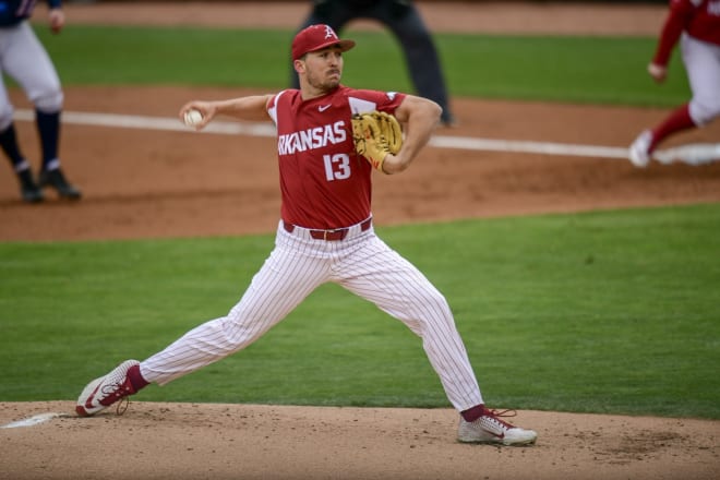 Connor Noland was one of two Freshman All-SEC selections on Arkansas' pitching staff last season.