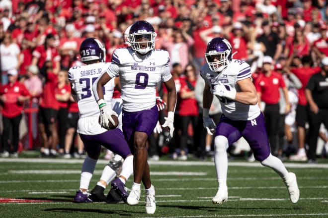 Devin Turner celebrates his interception on the first play of the game.