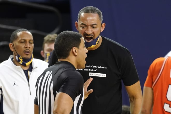 Michigan Wolverines basketball coach Juwan Howard and his team dropped their second Big Ten game Thursday.