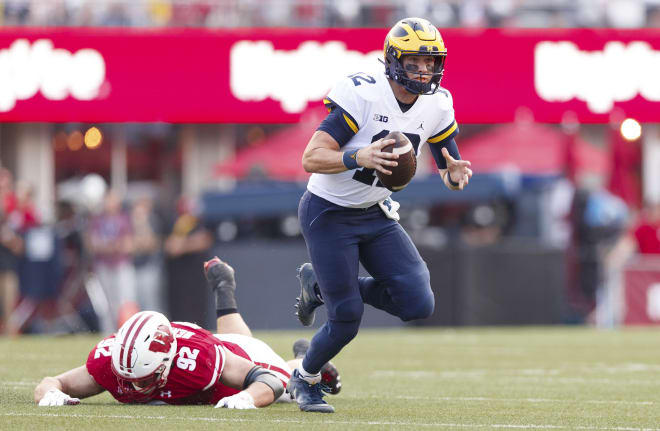 Michigan Wolverines football quarterback Cade McNamara