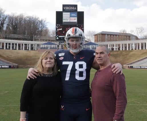 Three-star OL James Pogorelc learned a lot on his official visit to UVa.