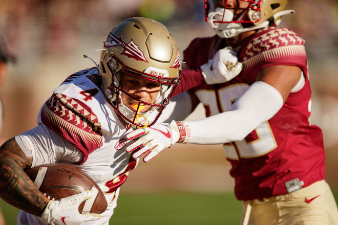 Oregon transfer Mycah Pittman established himself as a potential No. 1 receiver during FSU spring practice.