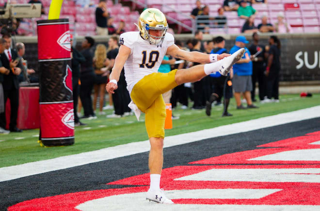 Notre Dame Fighting Irish football sophomore punter Jay Bramblett