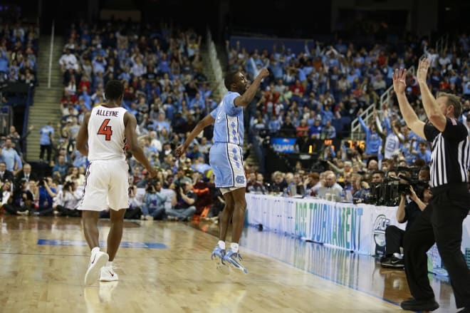 Brandon Robinson was on fire Tuesday night, as he and the Tar Heels laughed their way to the next round at the ACC Tournament.
