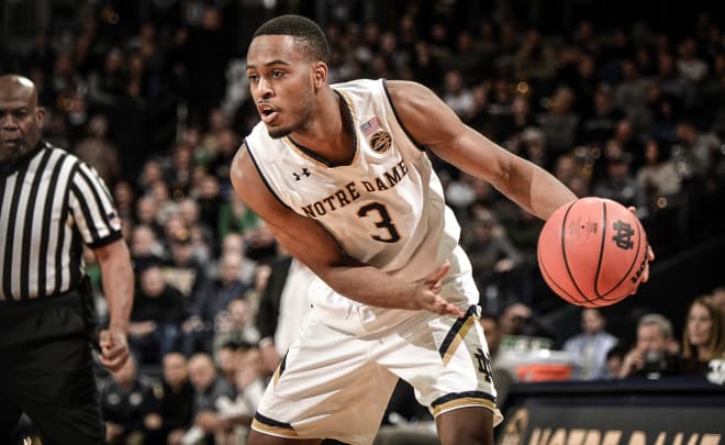 V.J. Beachem is averaging 19.2 points over the past six games for Notre Dame.