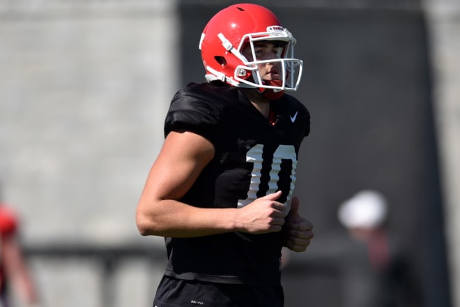 Kirby Smart says quarterback Jacob Eason is making some strides.