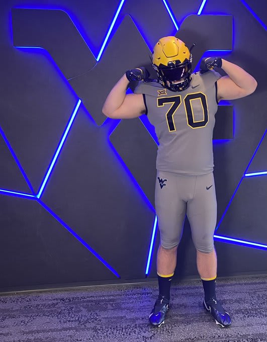 Aamland enjoyed himself on his visit to see the West Virginia Mountaineers football program.