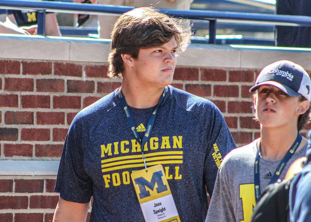 Richmond (Va.) Collegiate offensive guard and younger brother of Michigan quarterback Wilton Speight, Jess Speight, has committed to U-M as a preferred walk on.