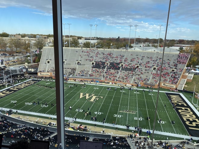 Pregame shot before NC State at Wake Forest on Saturday.