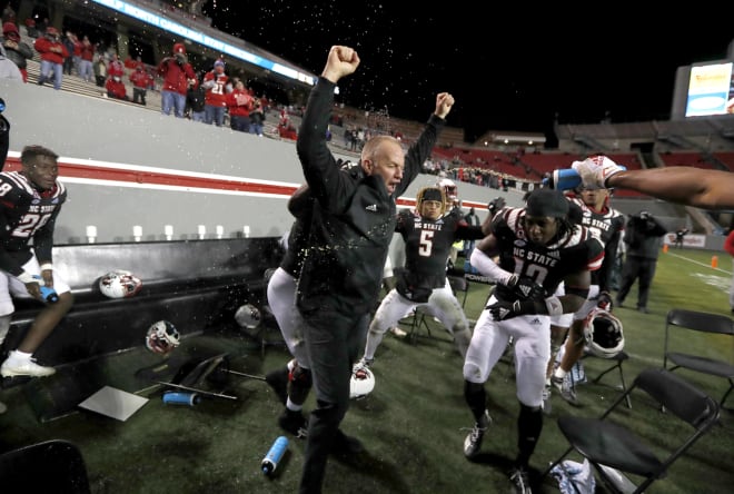 NC State Wolfpack football head coach Dave Doeren