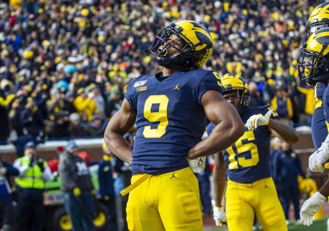 Michigan Wolverines football wide receiver Donovan Peoples-Jones is one of the top receivers remaining in the draft.