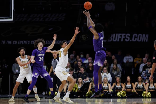 Keion Brooks Jr. goes up for a deep shot on Jan. 19 at the CU Events Center.