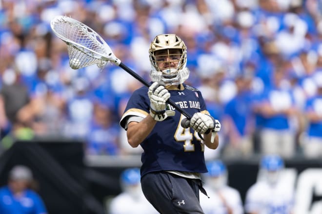 Notre Dame grad senior Liam Entemann is a repeat first-team All-American and repeat choice of national goalie of the year.