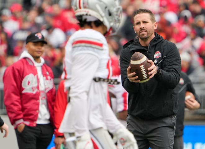 Ohio State passing game coordinator/WR coach Brian Hartline is a fast-rising star.