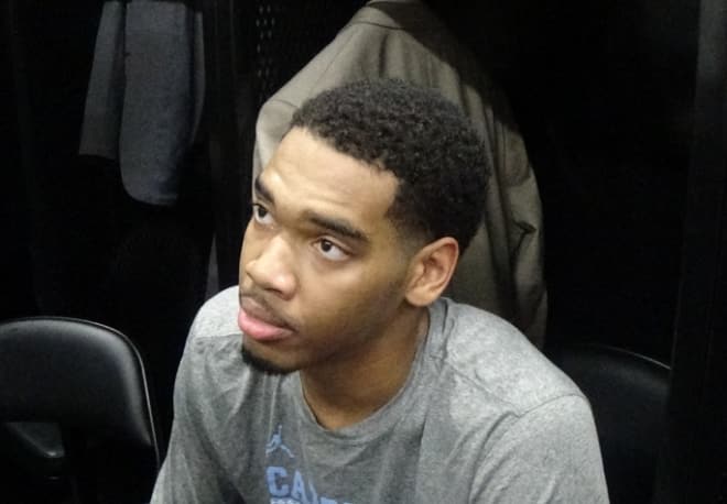 Garrison Brooks (pictured) and a few other Tar Heels discuss their 78-67 victory at Wofford on Tuesday night.