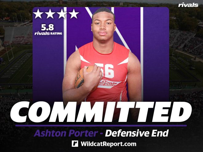 Ashton Porter is the third four-star defensive end in Northwestern's 2023 class.