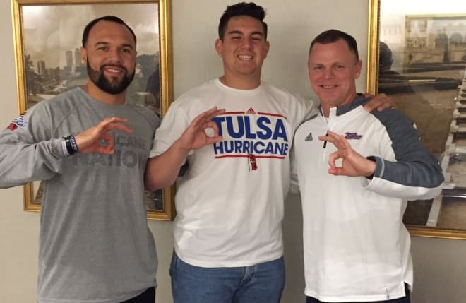 Gilbert (AZ) Perry long-snapper Adam Higuera, the younger brother of former Tulsa long-snapper Rey Higuera, enjoyed his official visit to TU.