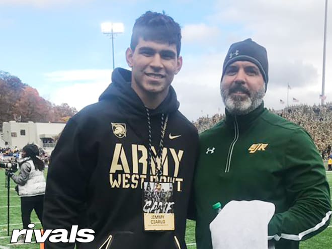 Rivals 2-star prospect and Army commit Jimmy Ciarlo enjoying visit with dad at the Army-Air Force at West Point