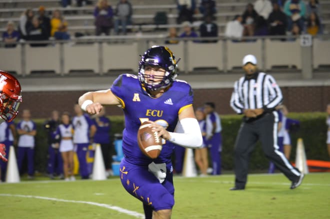 Holton Ahlers is slated to get his first start at quarterback for ECU Saturday night against UCF.